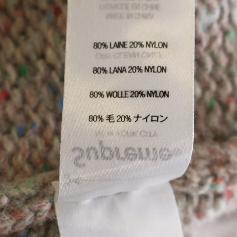 SUPREME(シュプリーム) 22AW small box speckle sweter スモールボックスロゴ スぺクル クルーネックセーター ニット マルチ