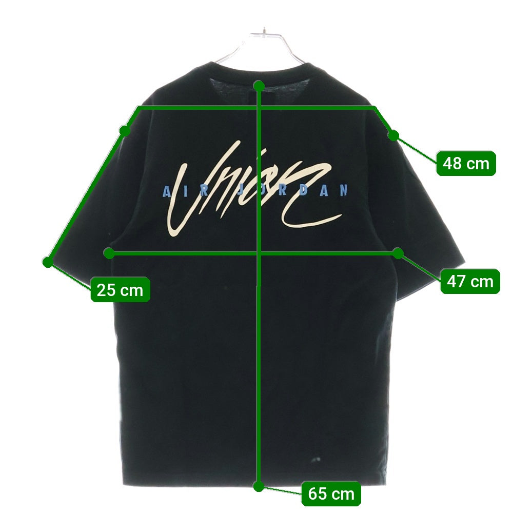 NIKE(ナイキ) Air Jordan Union Reverse Dunk T-Shirt エアジョーダン ユニオン 半袖Tシャツ ブラック CZ1457-010