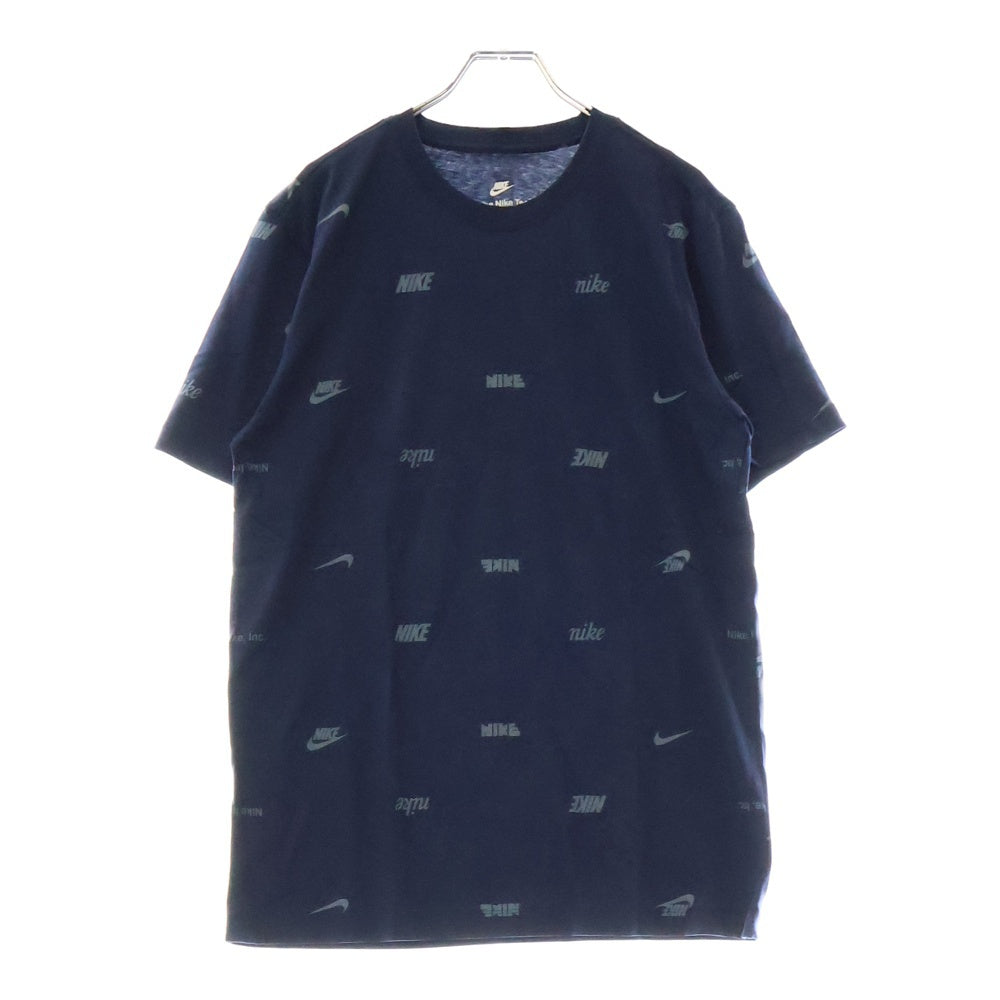 NIKE(ナイキ) NSW CLUB+ 総柄半袖Tシャツ ネイビー FD1280-410