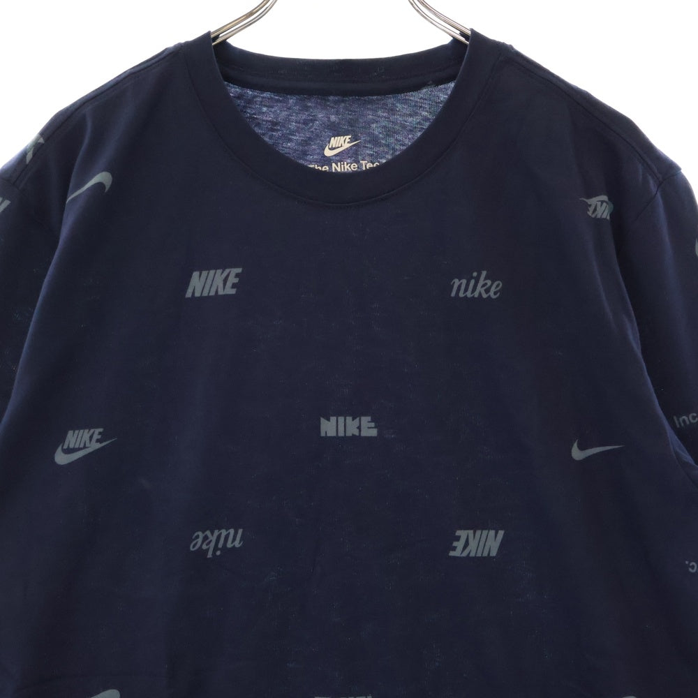 NIKE(ナイキ) NSW CLUB+ 総柄半袖Tシャツ ネイビー FD1280-410