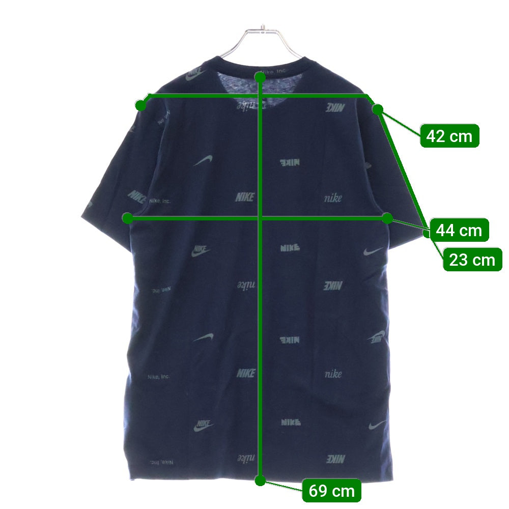 NIKE(ナイキ) NSW CLUB+ 総柄半袖Tシャツ ネイビー FD1280-410