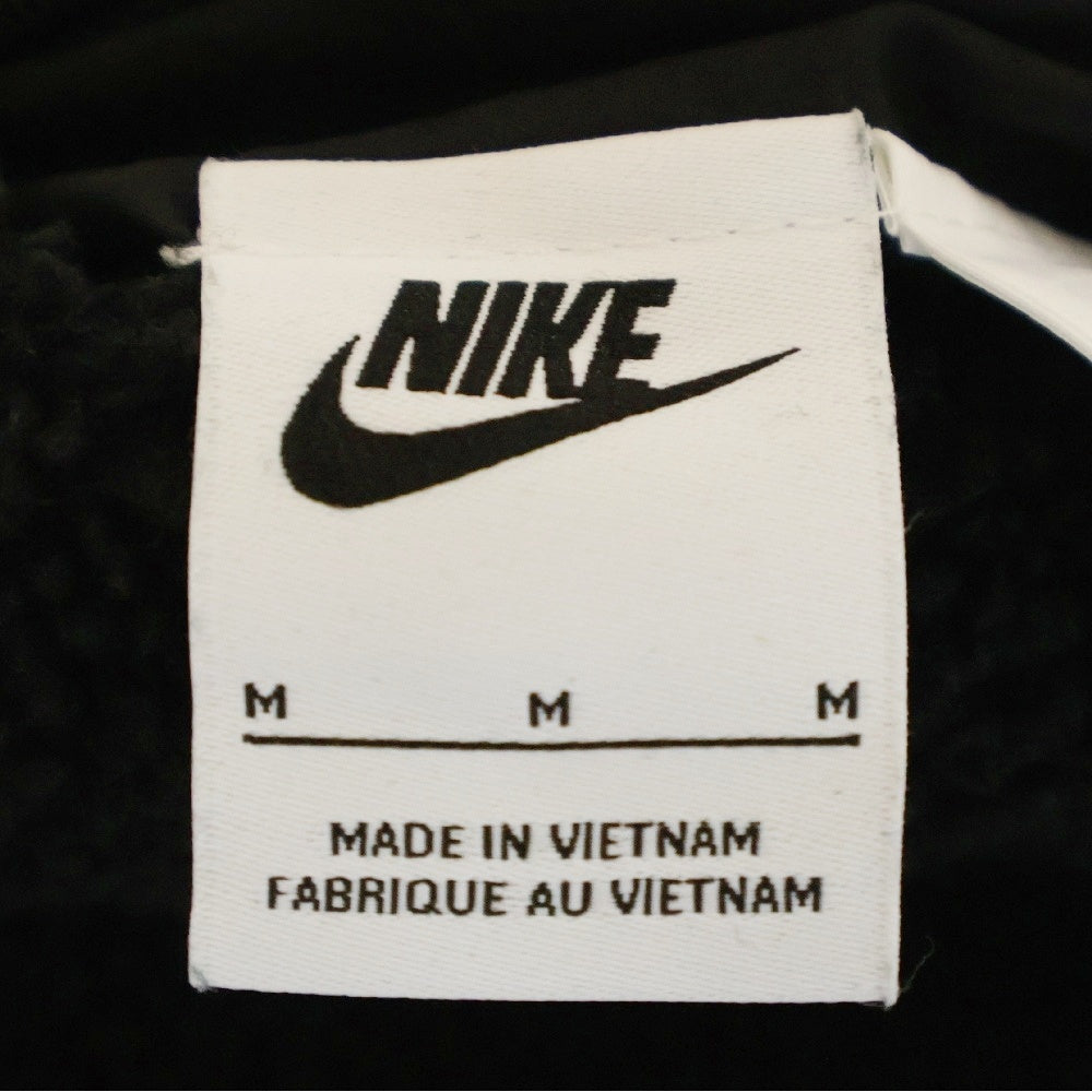 NIKE(ナイキ) AS M NSW VW SWSH FULL ZIP JKT ロゴ刺繍 リバーシブルナイロンジャケット フリースボアジャケット ブラック/ブルー BQ6546-009