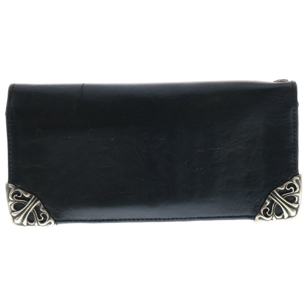 CHROME HEARTS(クロムハーツ) LNG SNGL FLD TIPS シングルフォールド レザーウォレット 財布 ブラック BCA380