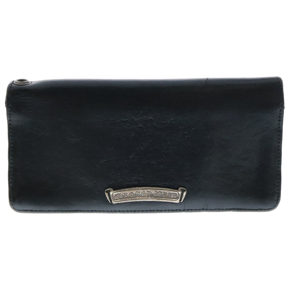 CHROME HEARTS(クロムハーツ) LNG SNGL FLD TIPS シングルフォールド レザーウォレット 財布 ブラック BCA380