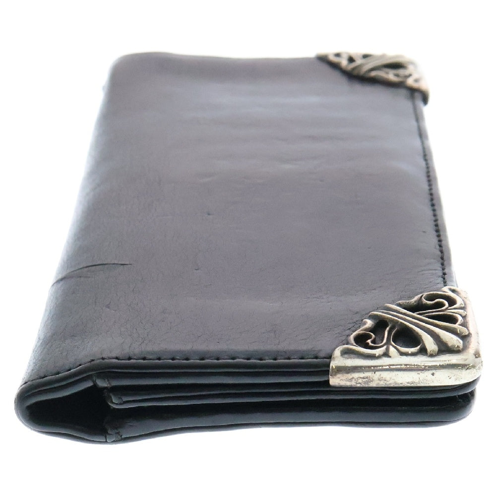 CHROME HEARTS(クロムハーツ) LNG SNGL FLD TIPS シングルフォールド レザーウォレット 財布 ブラック BCA380