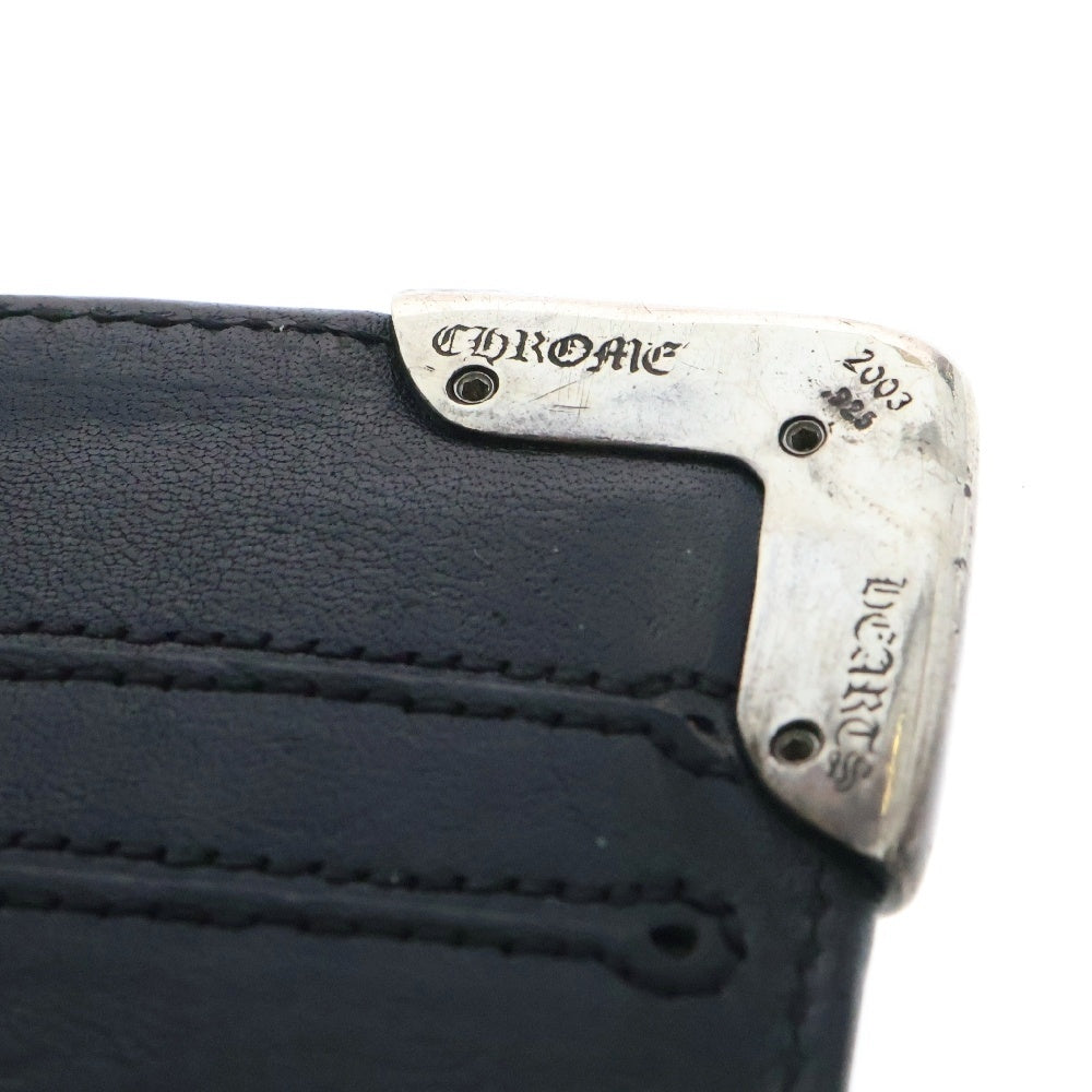 CHROME HEARTS(クロムハーツ) LNG SNGL FLD TIPS シングルフォールド レザーウォレット 財布 ブラック BCA380