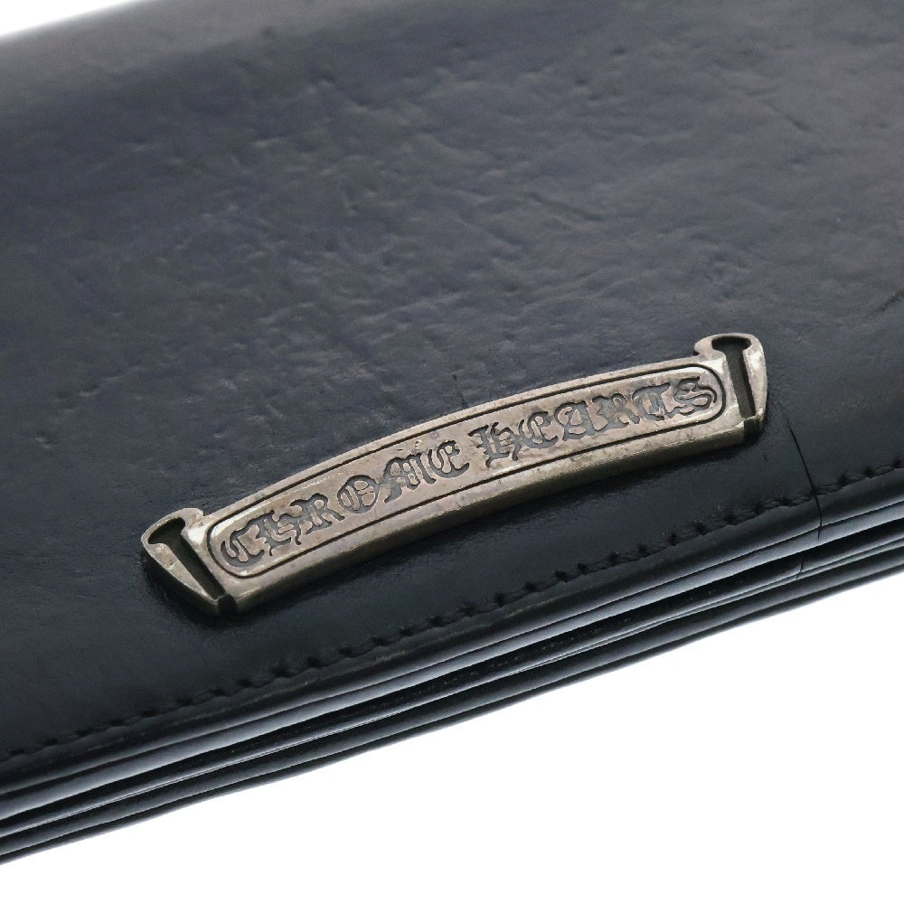 CHROME HEARTS(クロムハーツ) LNG SNGL FLD TIPS シングルフォールド レザーウォレット 財布 ブラック BCA380