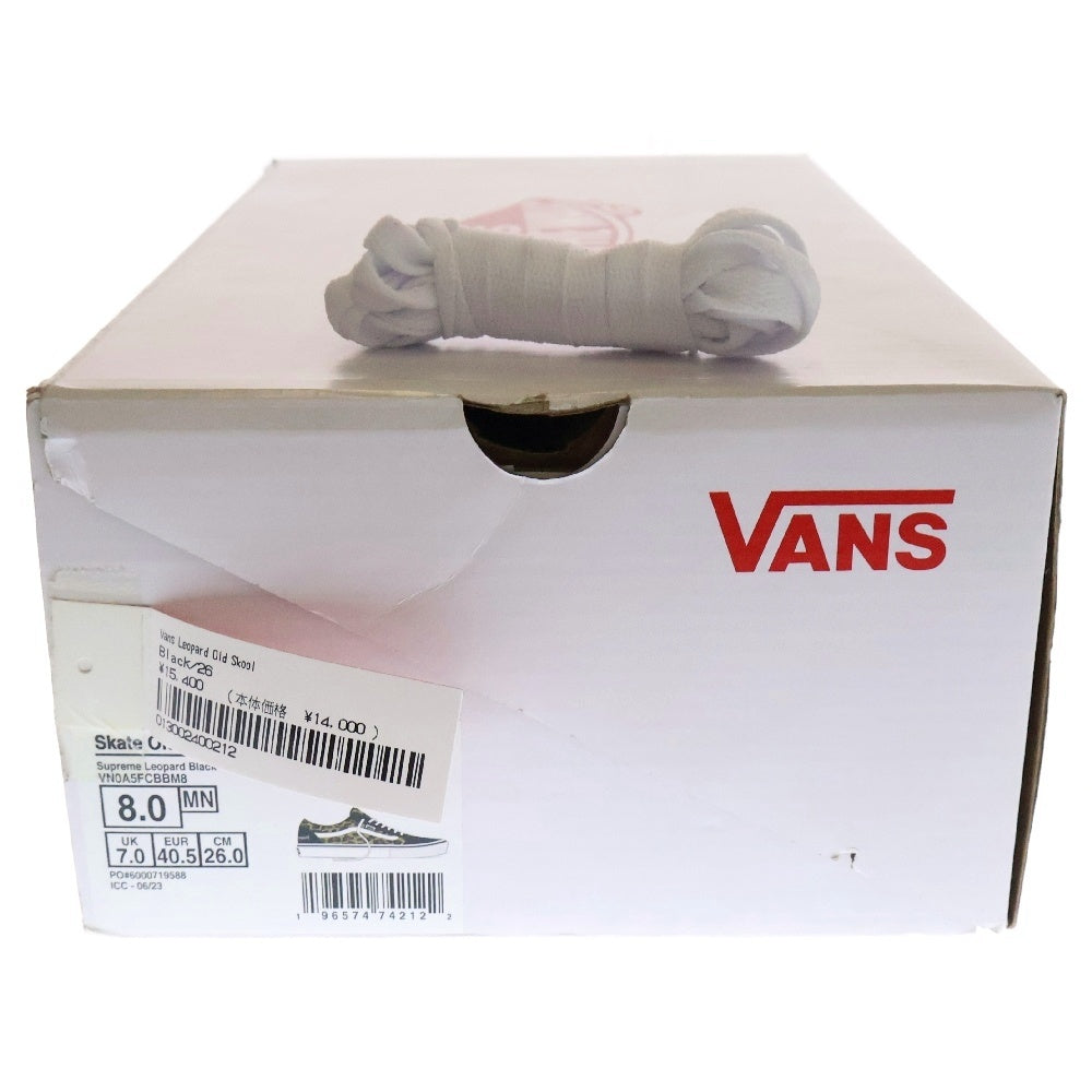 SUPREME(シュプリーム) 23AW ×VANS Leopard Old Skool ヴァンズ レオパード オールドスクール ローカットスニーカー ブラウン