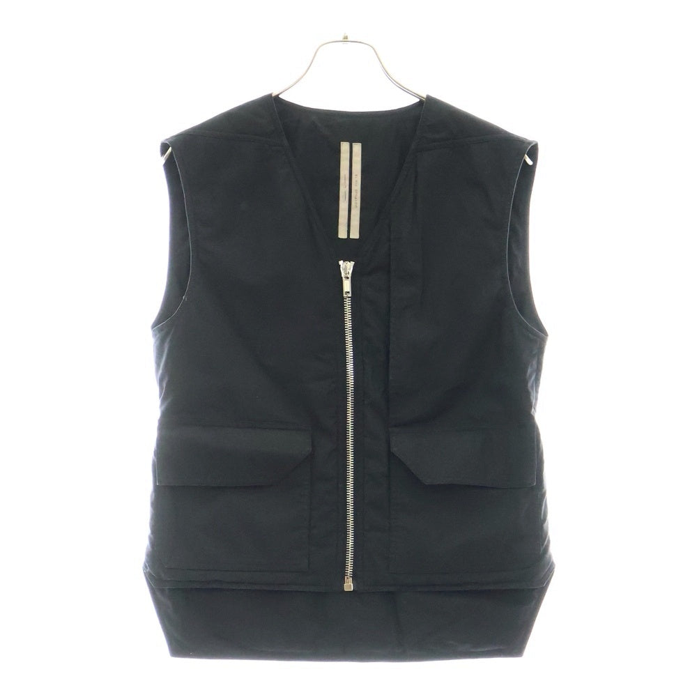 Rick Owens(リックオウエンス) 18AW ジップアップコットンべスト RU18F1740-P ブラック