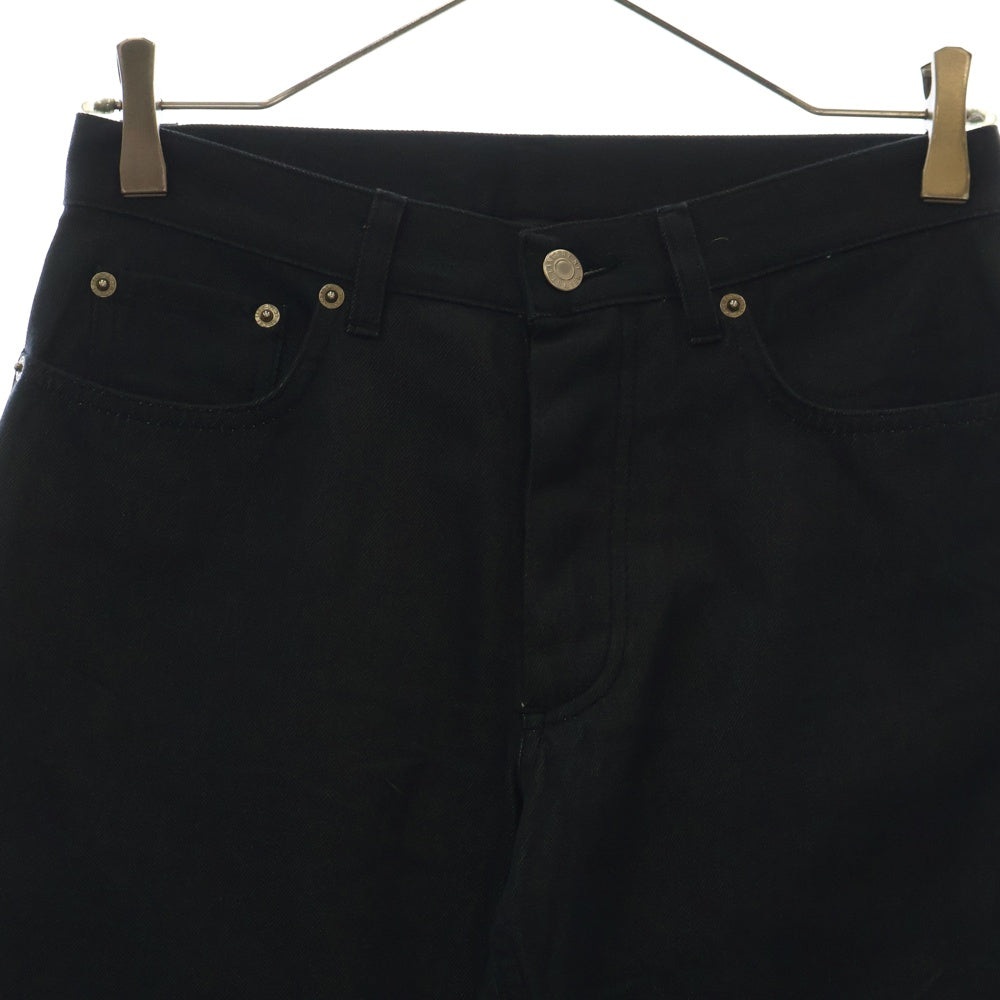 HELMUT LANG(ヘルムートラング) ARCHIVE RAW SILK DENIM 本人期ロウシルクデニムパンツ ジーンズ 745 HR 5001 XA1 ブラック