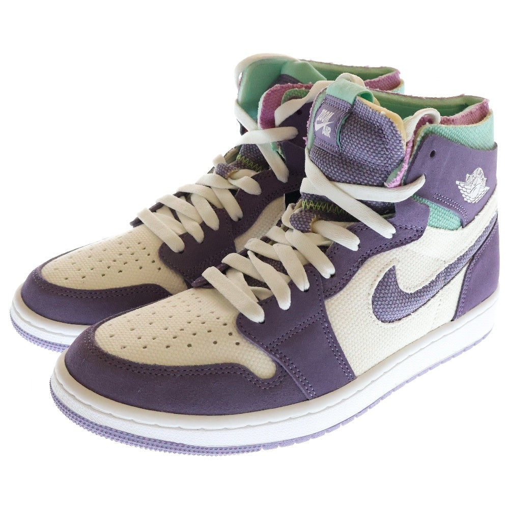 NIKE(ナイキ) AIR JORDAN 1 HIGH ZOOM AIR COMFORT エアジョーダン1 ハイ ズーム エア コンフォート ハイカットスニーカー ホワイト/パープル US9/27cm CT0978-150