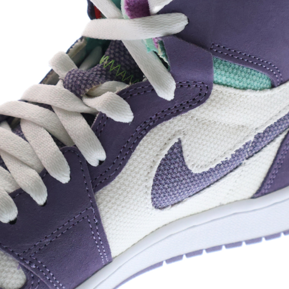 NIKE(ナイキ) AIR JORDAN 1 HIGH ZOOM AIR COMFORT エアジョーダン1 ハイ ズーム エア コンフォート ハイカットスニーカー ホワイト/パープル US9/27cm CT0978-150