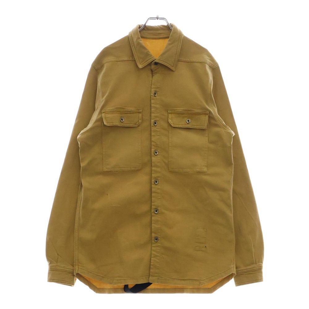 DRKSHDW(ダークシャドウ) 24SS OUTERSHIRT コーティング アウターシャツ シャツジャケット ベージュ DU01D1296-SCF