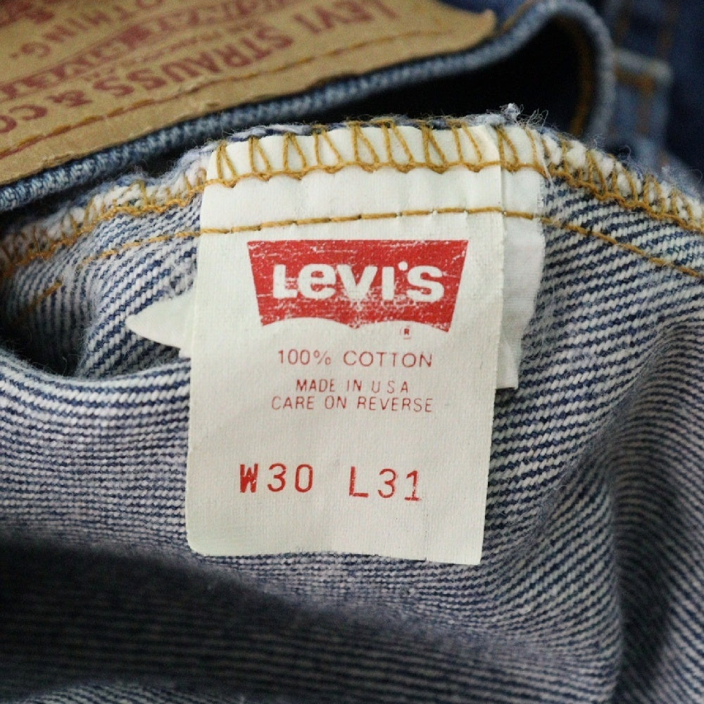Levi's(リーバイス) 90s VINATGE ヴィンテージ ボタン裏525 501 スモールe ボタンフライ デニムパンツ インディゴ JL-001