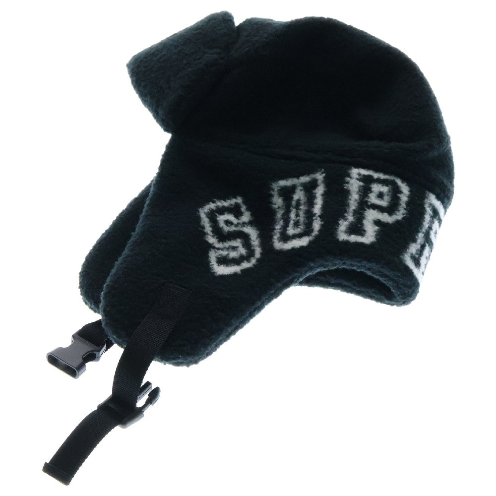 SUPREME(シュプリーム) 23AW Shearing Trooper シアリングトルーパー バックロゴフライトキャップ 帽子 Small/Midium ブラック