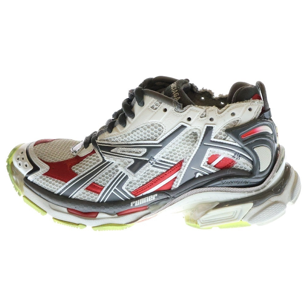 BALENCIAGA(バレンシアガ) RUNNER SNEAKER ランナー ダメージ加工 ローカットスニーカー グレー 677403