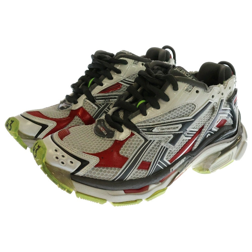 BALENCIAGA(バレンシアガ) RUNNER SNEAKER ランナー ダメージ加工 ローカットスニーカー グレー 677403