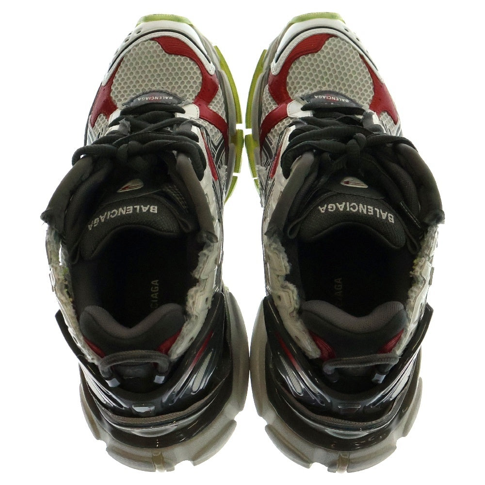 BALENCIAGA(バレンシアガ) RUNNER SNEAKER ランナー ダメージ加工 ローカットスニーカー グレー 677403