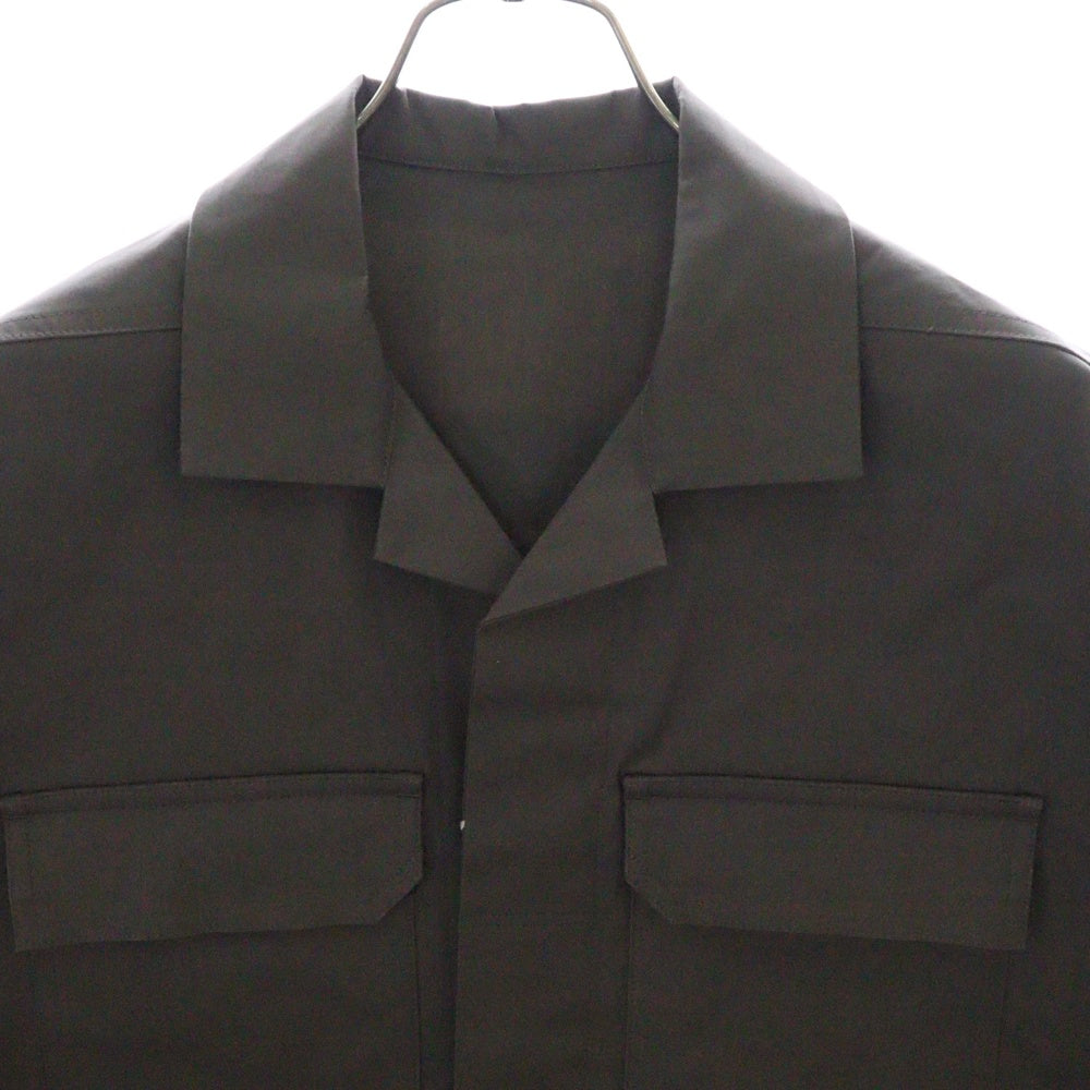 Rick Owens(リックオウエンス) 24SS MAGNUM TOMMY SHIRT マグナムトミー 半袖シャツ ブラウン RU01D3298-TE