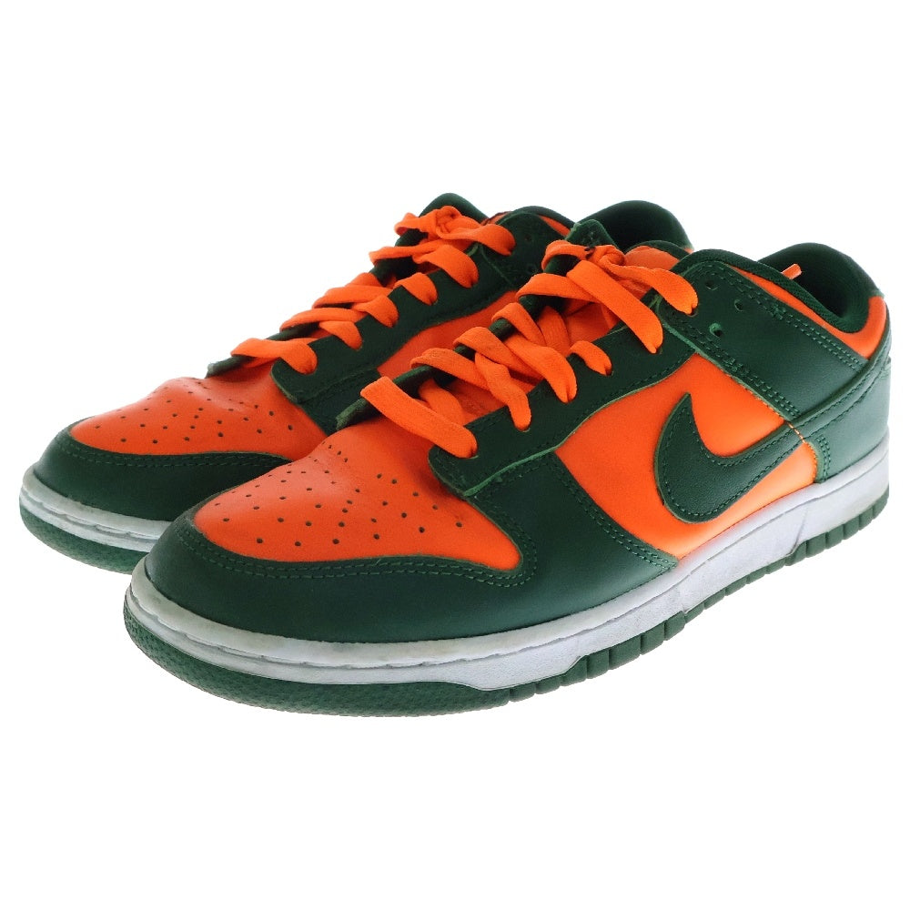 NIKE(ナイキ) DUNK LOW RETRO GORGE GREEN AND TOTAL ORANGE DD1391-300 ダンクローレトロ ローカットスニーカー オレンジ/グリーン US7.5/25.5cm