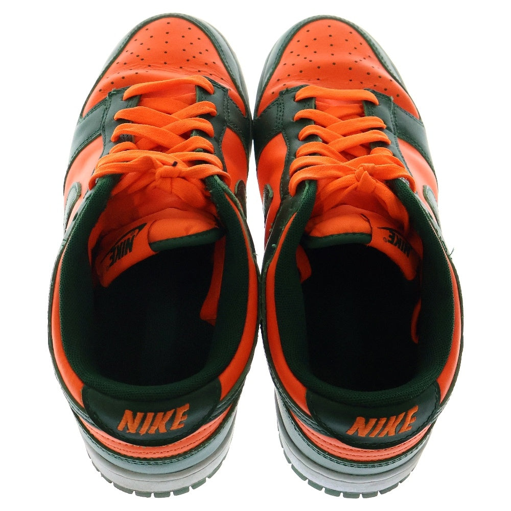 NIKE(ナイキ) DUNK LOW RETRO GORGE GREEN AND TOTAL ORANGE DD1391-300 ダンクローレトロ ローカットスニーカー オレンジ/グリーン US7.5/25.5cm