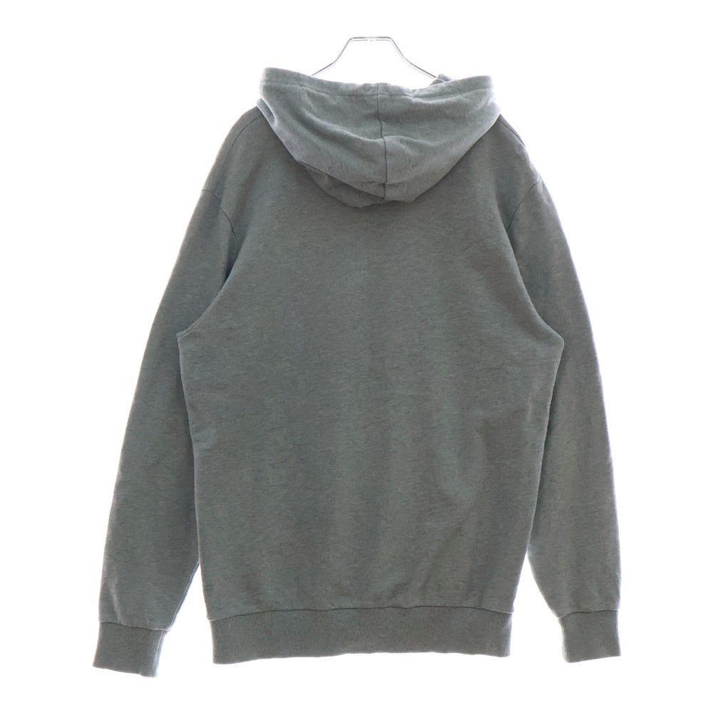 BALMAIN(バルマン) Logo Embossed Drawstring Hoodie エンブロイダリーロゴドローストリングフーディー プルオーバーパーカー JT046BC22 グレー