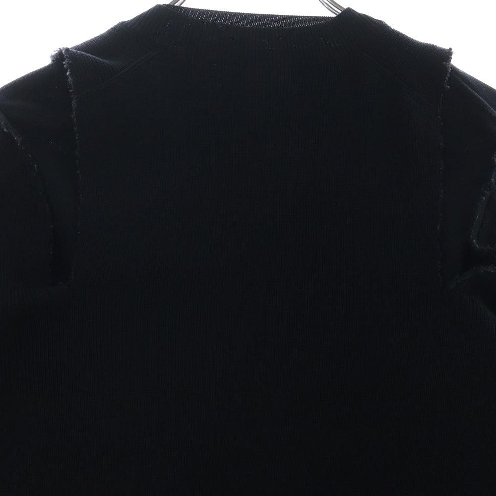 COMME des GARCONS(コムデギャルソン) 19SS ドッキングポリエステルニットカーディガン レディース GC-N008 ブラック