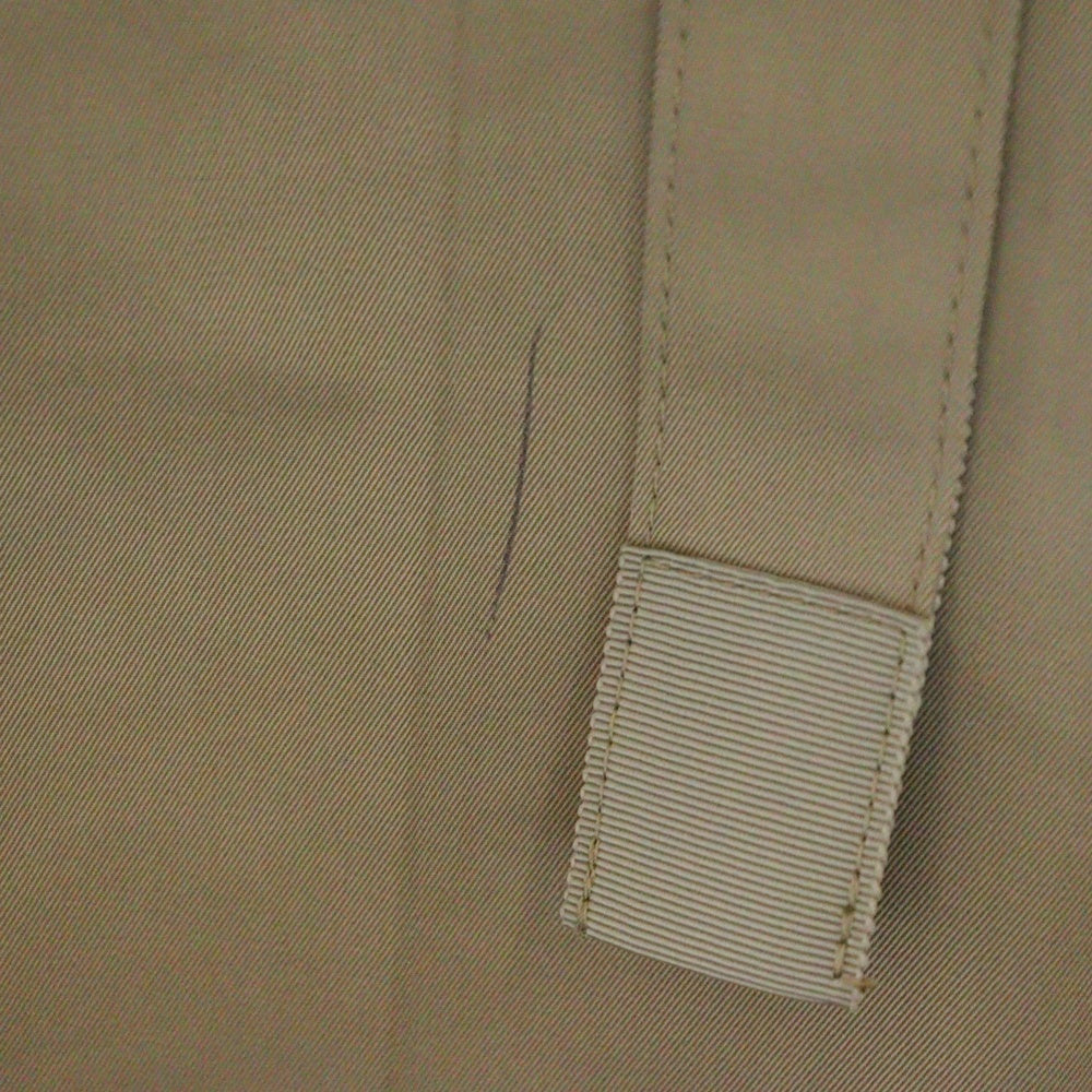Sacai(サカイ) 24SS Gabardine Pants ベルト付きノータックコットンチブーノツカットフレアロングパンツ レディース 24-07242 ベージュ