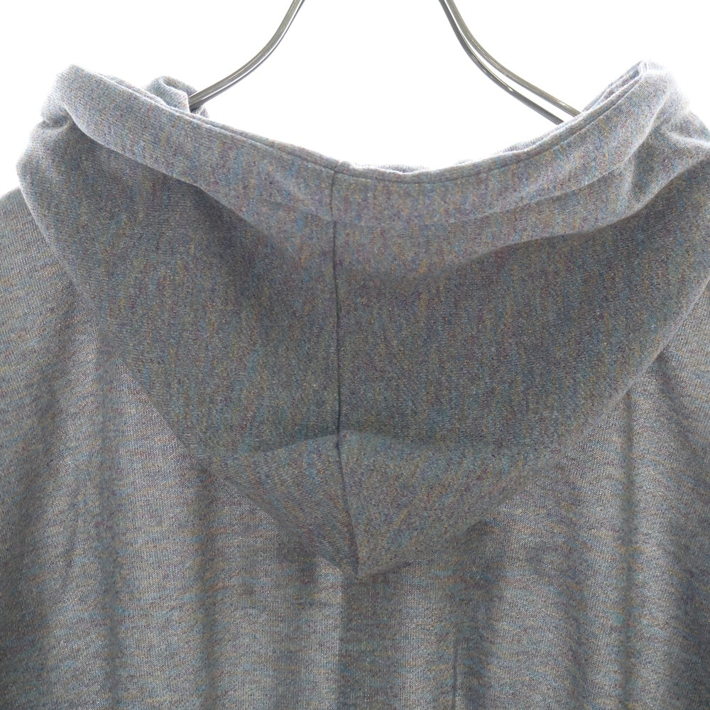 DINOWORKS(ディノワークス) PORIS SHINE HOODIE ジップアップフーディー パーカー ラメ加工 グレー レディース