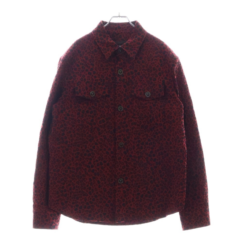 VERSACE(ヴェルサーチ) Barocco Jacquard Overshirt ジャガード長袖シャツ レッド 1017413 1A12401