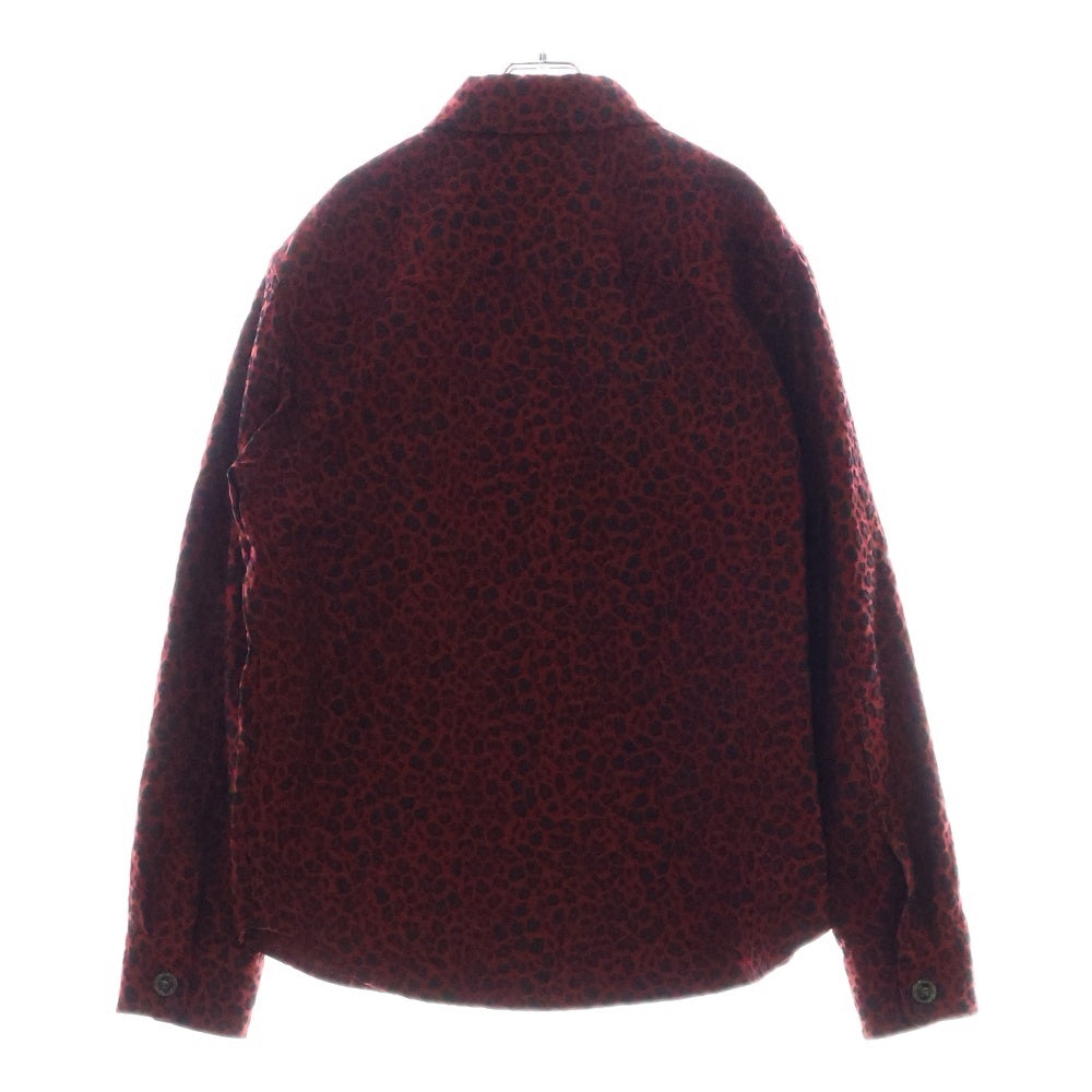 VERSACE(ヴェルサーチ) Barocco Jacquard Overshirt ジャガード長袖シャツ レッド 1017413 1A12401