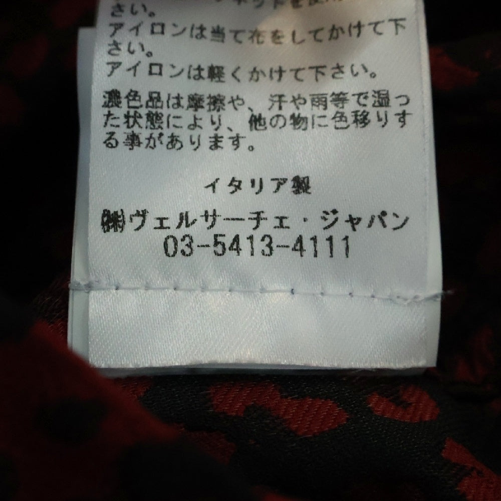 VERSACE(ヴェルサーチ) Barocco Jacquard Overshirt ジャガード長袖シャツ レッド 1017413 1A12401