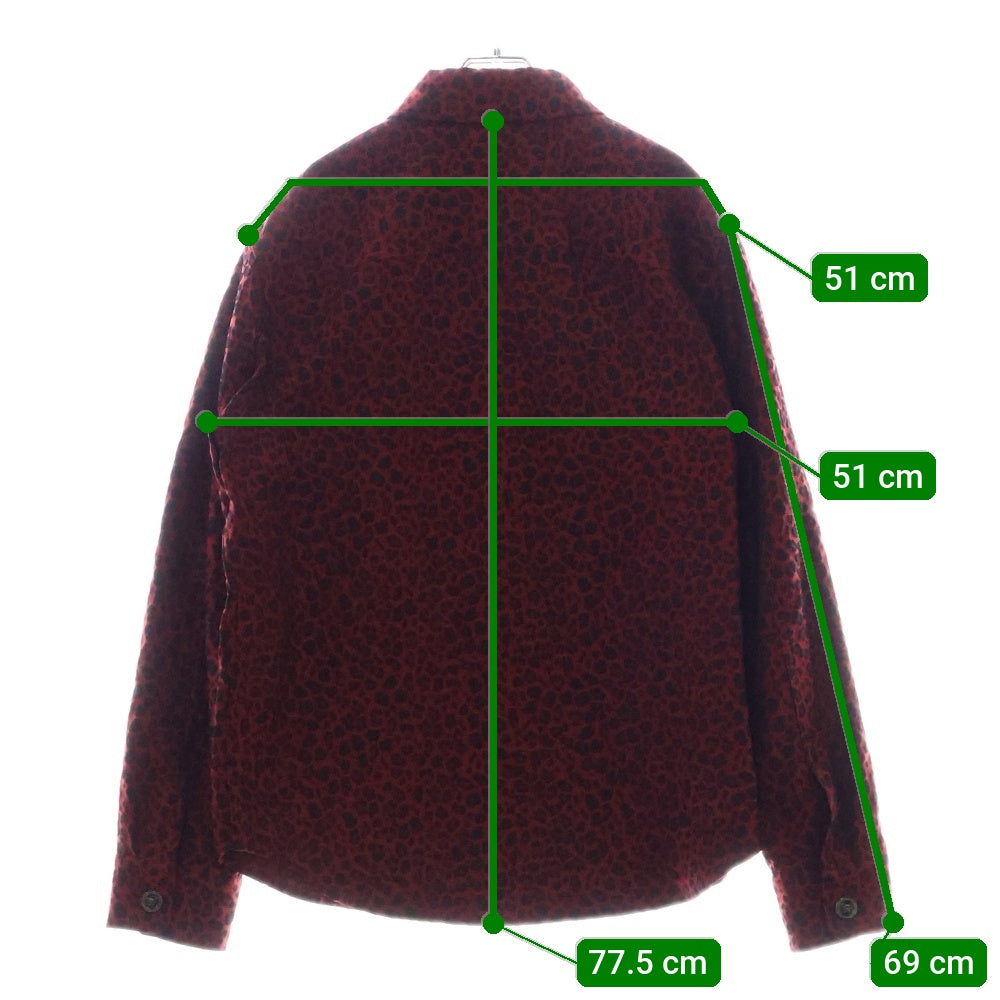 VERSACE(ヴェルサーチ) Barocco Jacquard Overshirt ジャガード長袖シャツ レッド 1017413 1A12401