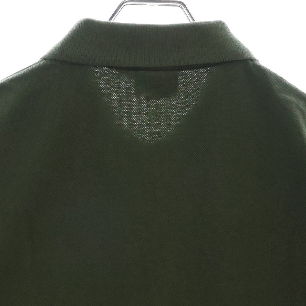 STUSSY(ステューシー) Pique Polo ロゴ刺繍半袖ポロシャツ カーキ