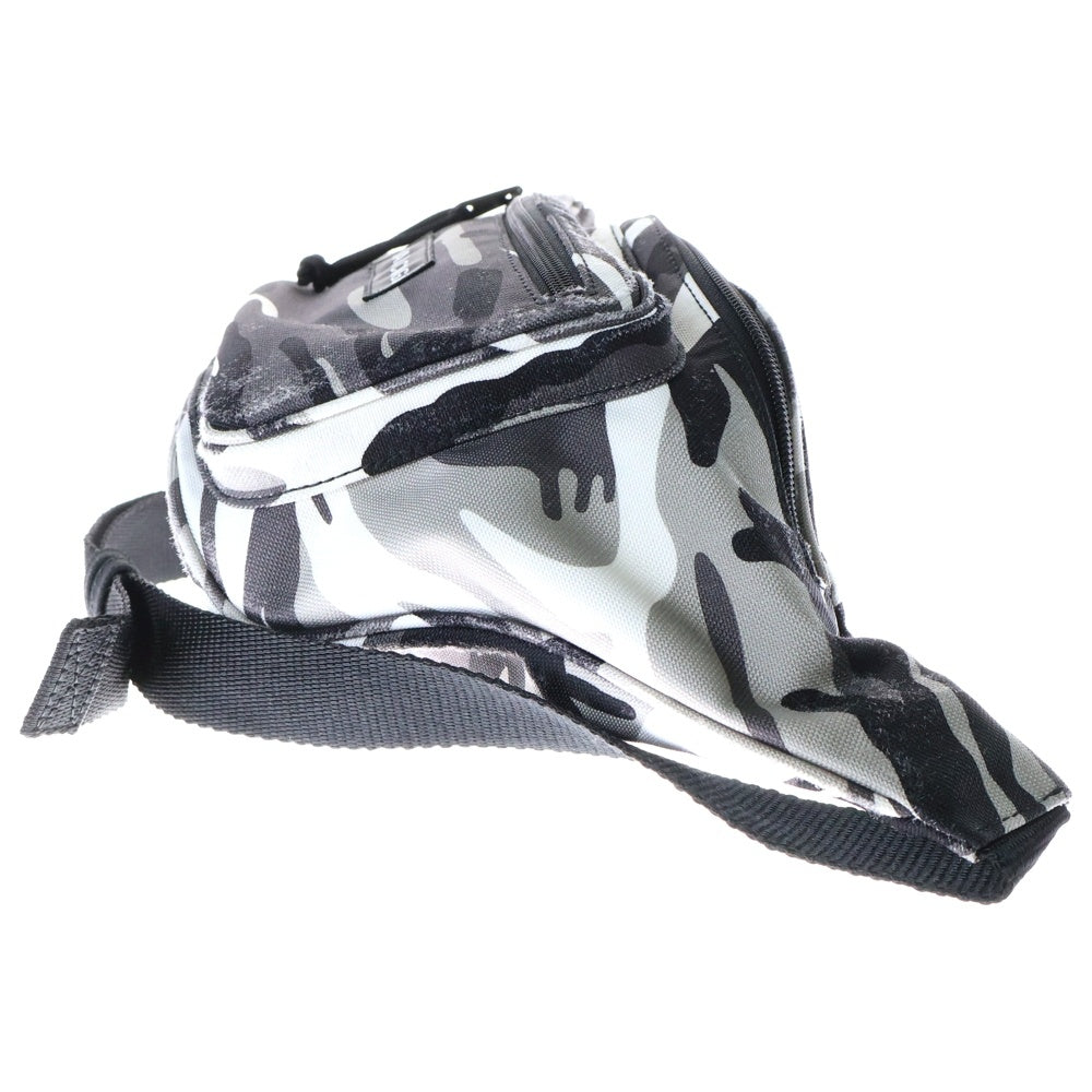 BALENCIAGA(バレンシアガ) Explorer Nylon Waist Bag Body エクスプローラー カモフラージュ 迷彩 ウェストバッグ ボディバッグ グレー 432389