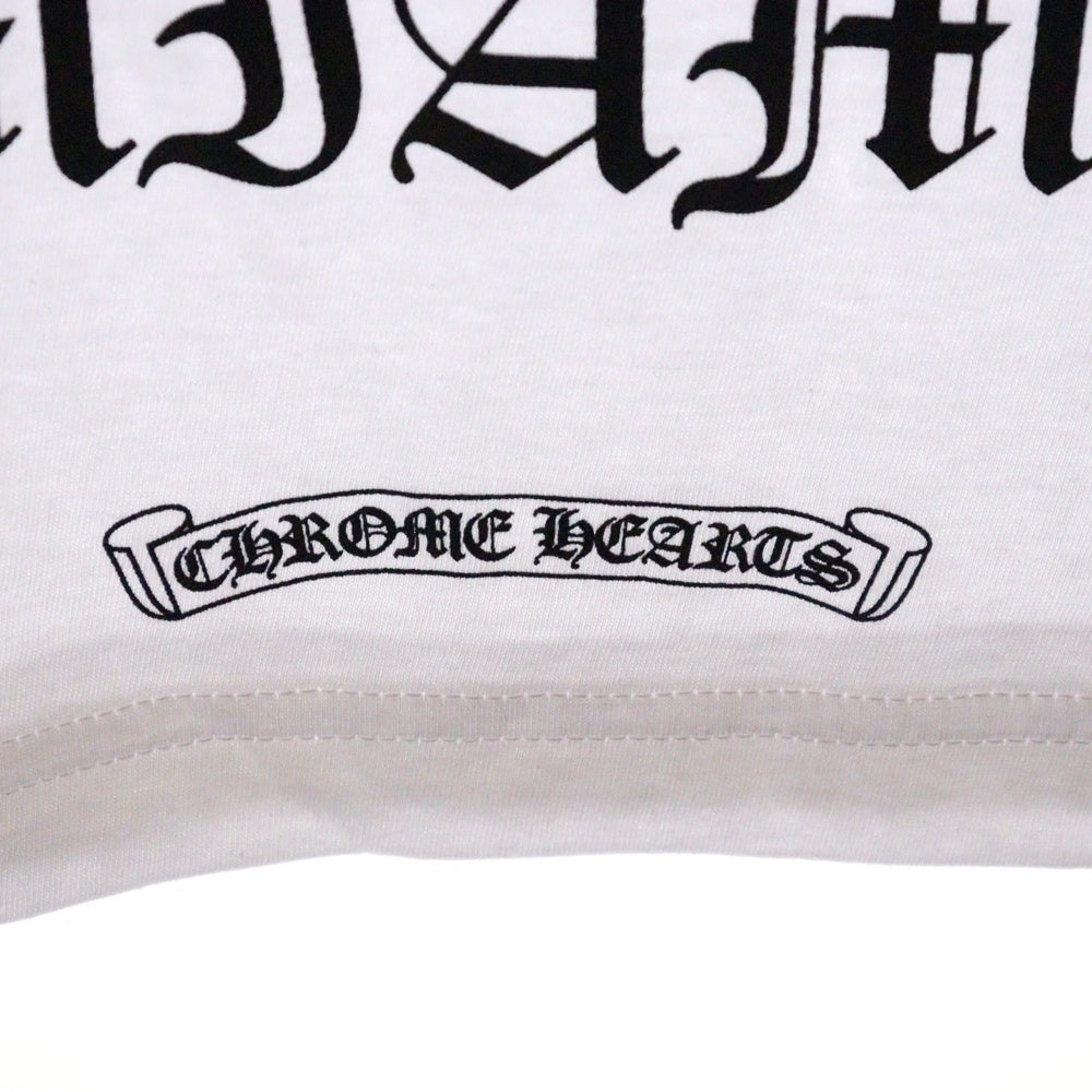 CHROME HEARTS(クロムハーツ) Miami Horseshoe S/S Tee マイアミ限定 バック ホースシュー クルーネック半袖Tシャツカットソー ホワイト