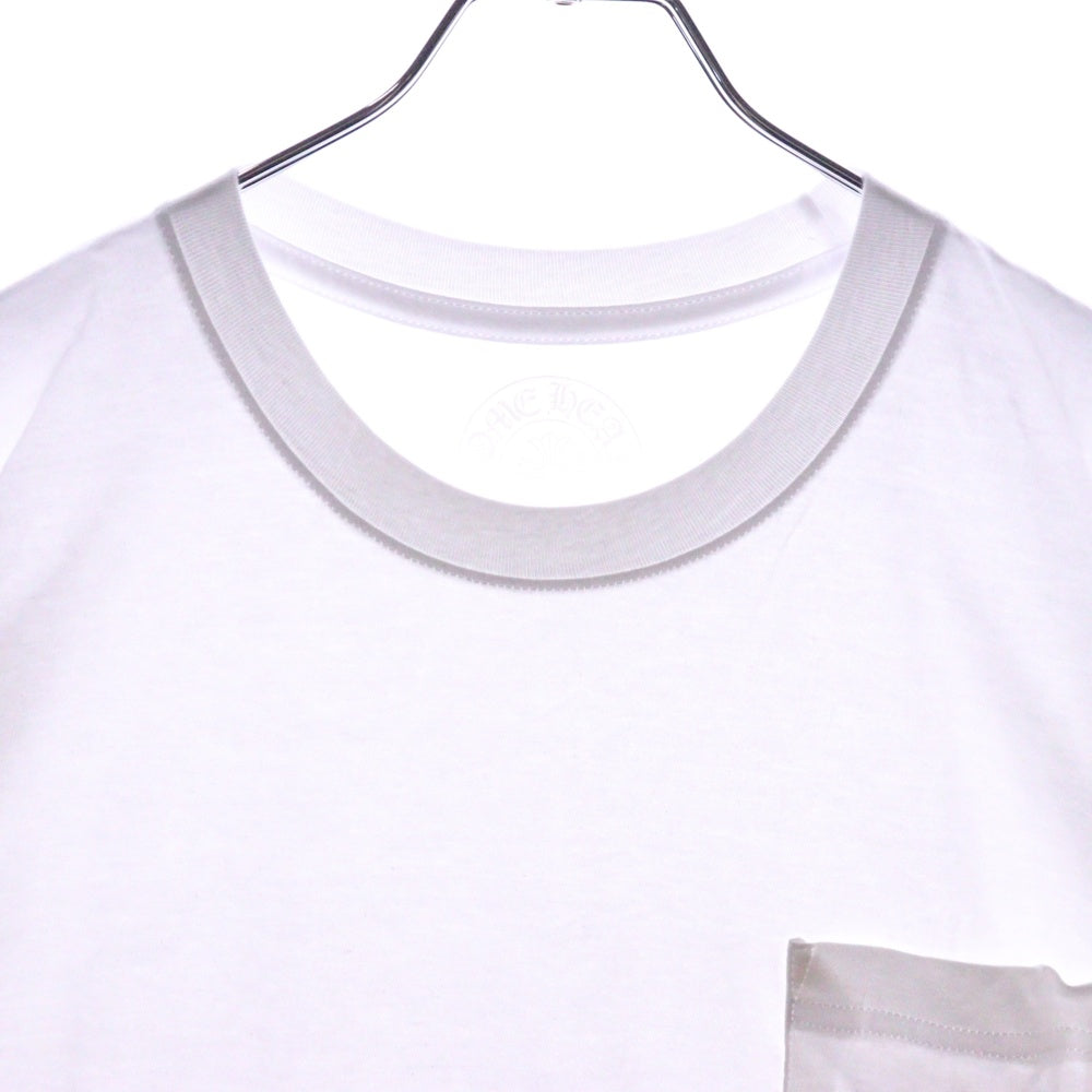 CHROME HEARTS(クロムハーツ) Miami Horseshoe S/S Tee マイアミ限定 バック ホースシュー クルーネック半袖Tシャツカットソー ホワイト