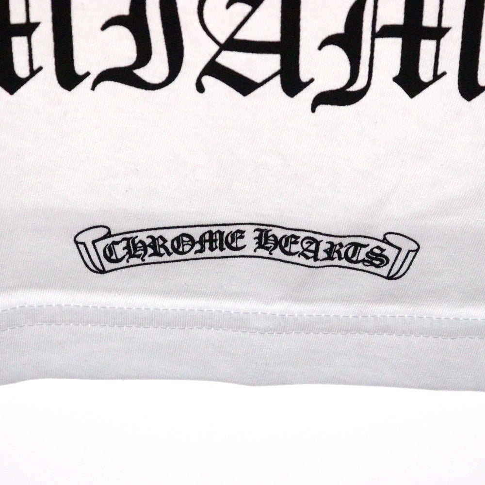 CHROME HEARTS(クロムハーツ) Miami Horseshoe S/S Tee マイアミ限定 バック ホースシュー クルーネック半袖Tシャツカットソー ホワイト