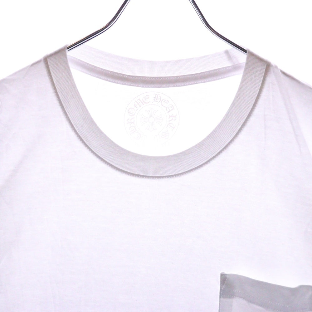 CHROME HEARTS(クロムハーツ) Miami Horseshoe S/S Tee マイアミ限定 バック ホースシュー クルーネック半袖Tシャツカットソー ホワイト