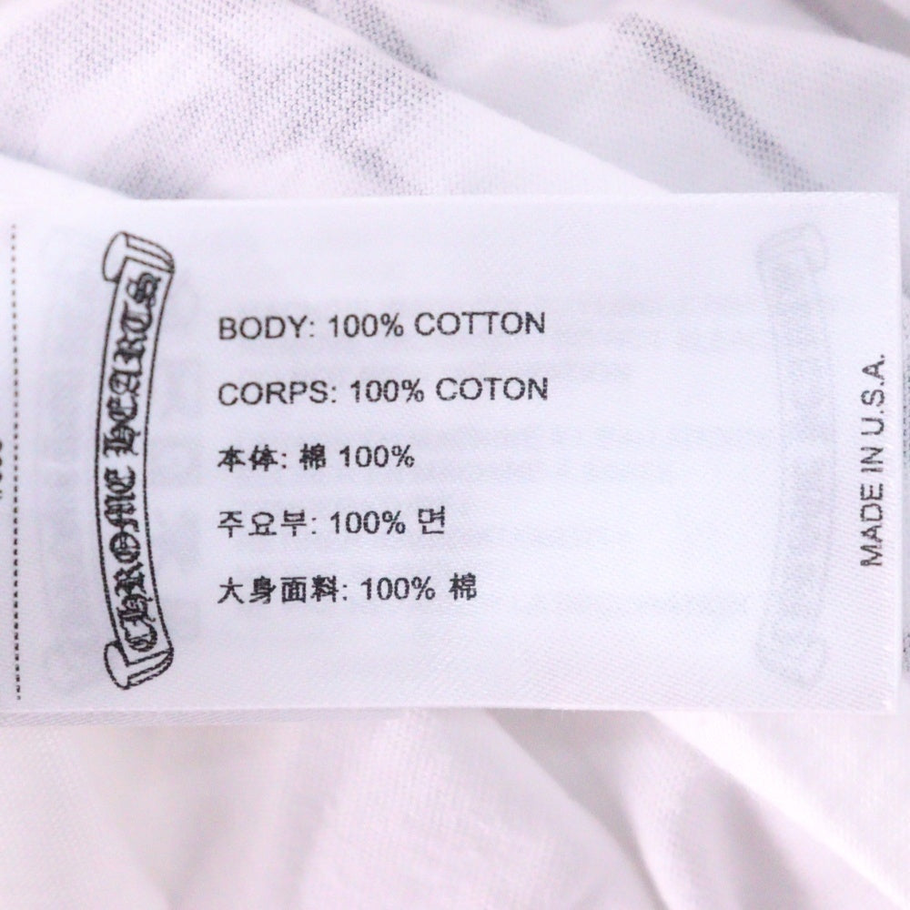 CHROME HEARTS(クロムハーツ) Miami Horseshoe S/S Tee マイアミ限定 バック ホースシュー クルーネック半袖Tシャツカットソー ホワイト