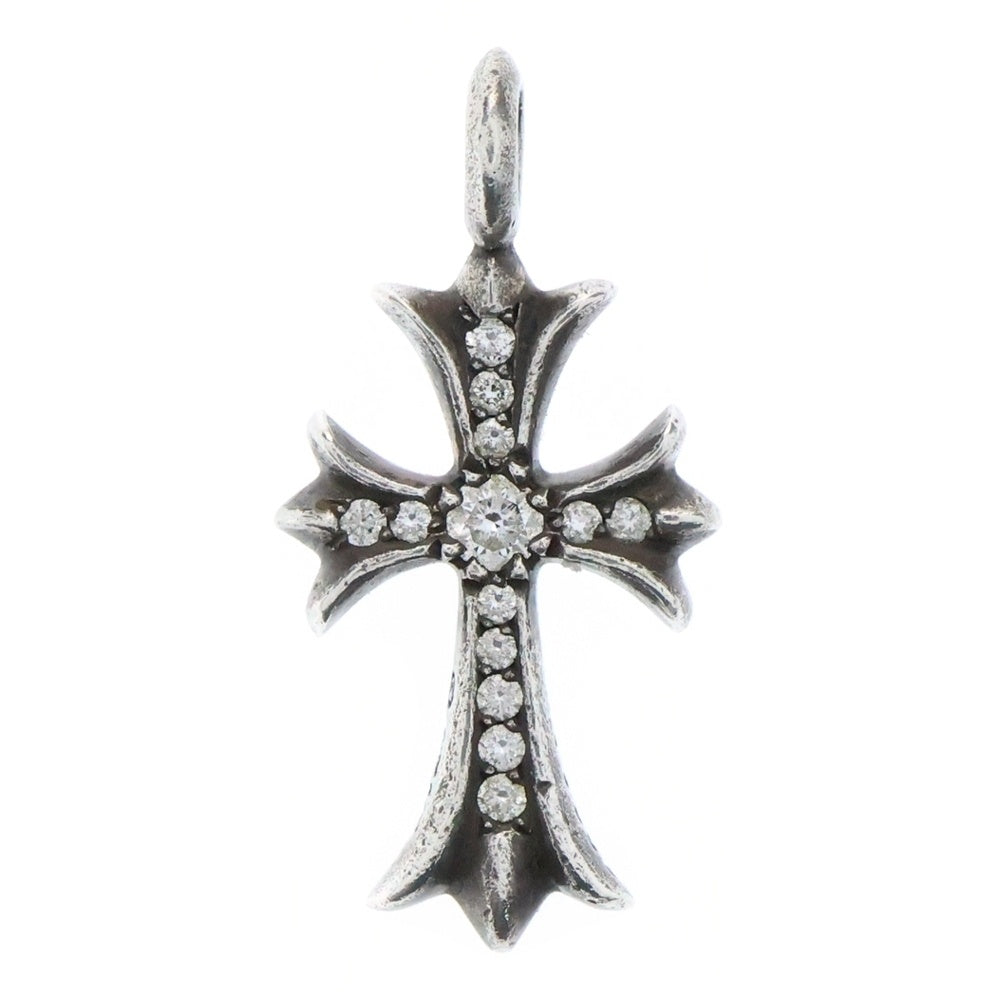 CHROME HEARTS(クロムハーツ) TNY CRSF P/DIA タイニーファットクロス PAVEダイヤ ペンダントトップ シルバー BCA323