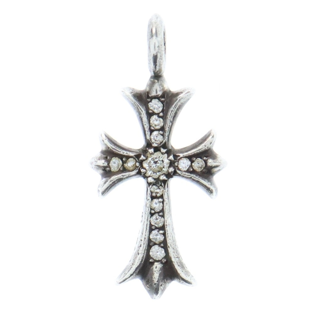 CHROME HEARTS(クロムハーツ) TNY CRSF P/DIA タイニーファットクロス PAVEダイヤ ペンダントトップ シルバー BCA323