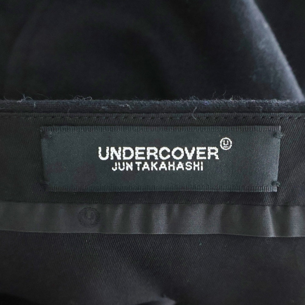 UNDERCOVER(アンダーカバー) 24AW ウールスラックス ジップポケットスラックスパンツ UC2D4503 ブラック