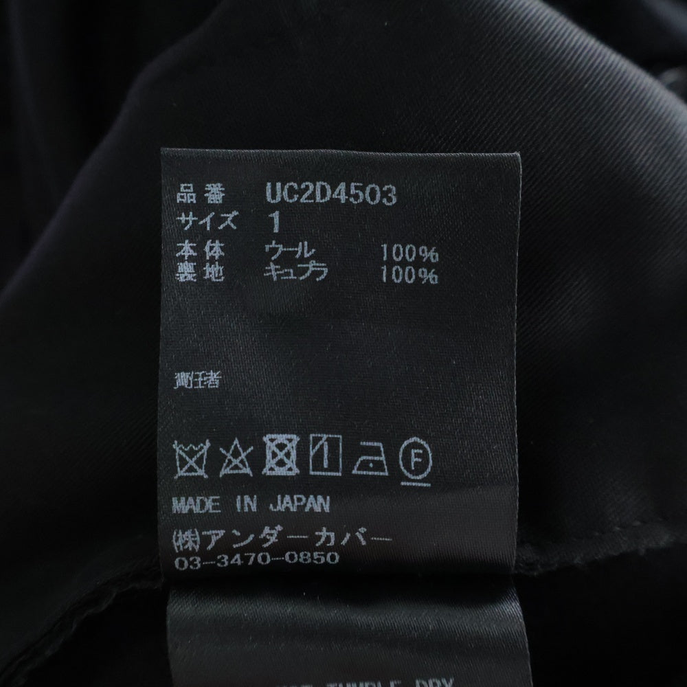 UNDERCOVER(アンダーカバー) 24AW ウールスラックス ジップポケットスラックスパンツ UC2D4503 ブラック