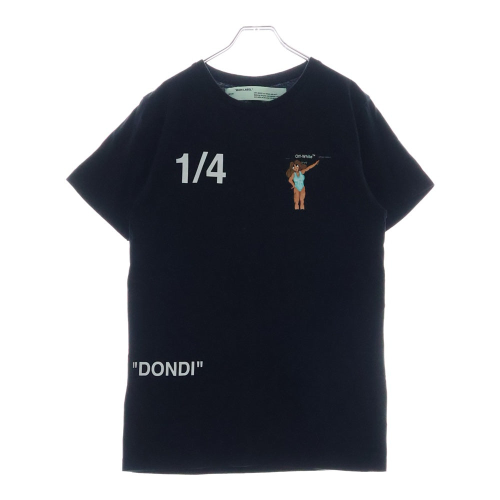 OFF-WHITE(オフホワイト) 19AW Dondi Woman T-Shirt 半袖Tシャツ ブラック OMAA027R19185007