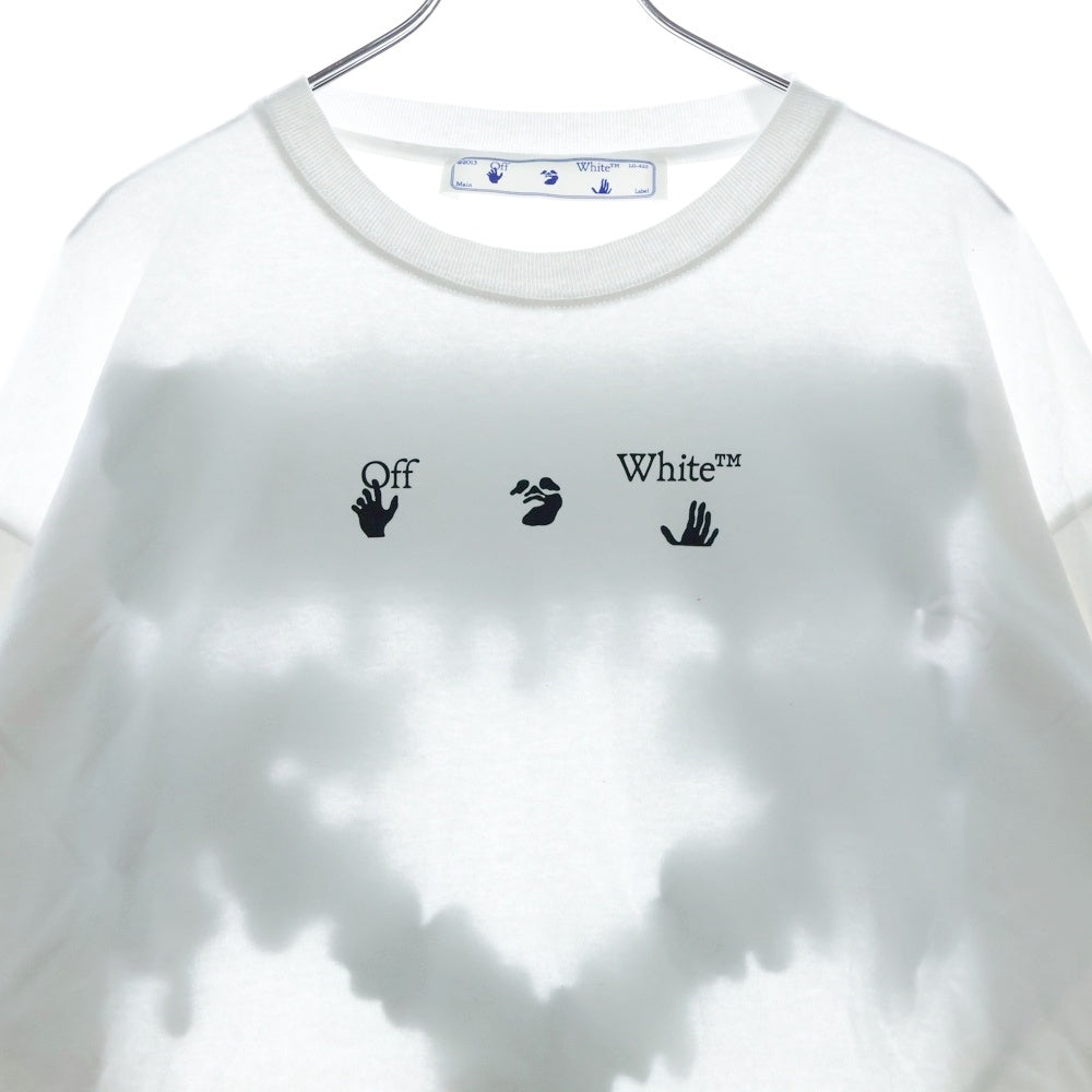 OFF-WHITE(オフホワイト) 21SS Blue Marker Double Sleeve T-Shirt レイヤード長袖Tシャツ ロンT ホワイト OMAB022S21JER001