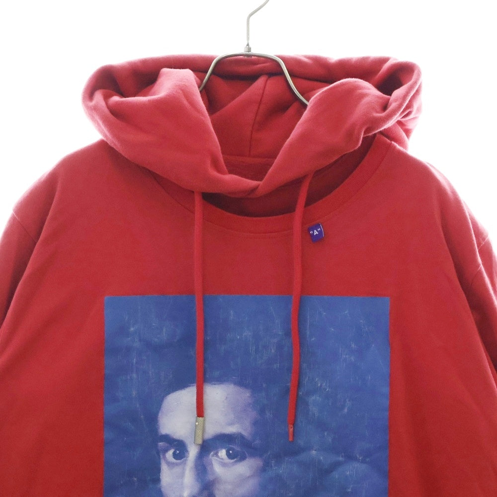 OFF-WHITE(オフホワイト) 18AW Diagonal Berini Layered Hoodie レイヤード プルオーバースウェットパーカー レッド OMBB042F18192011