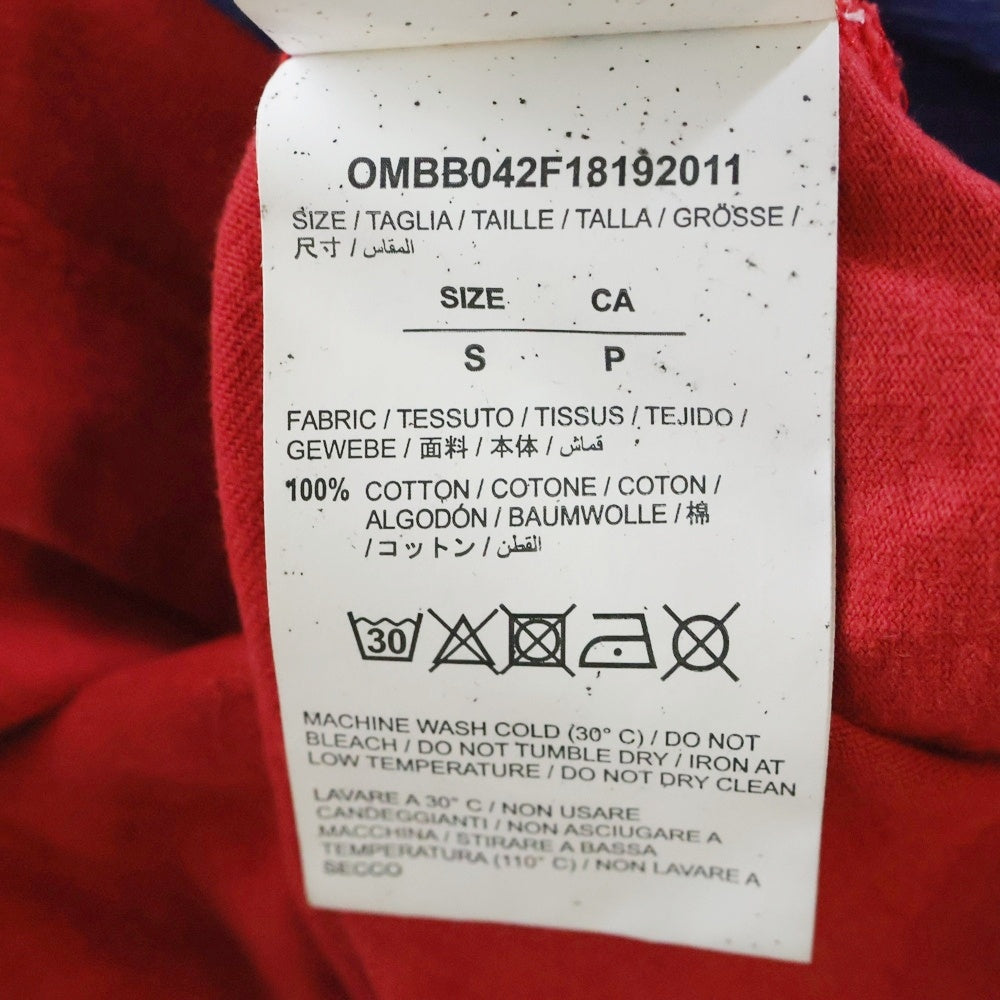 OFF-WHITE(オフホワイト) 18AW Diagonal Berini Layered Hoodie レイヤード プルオーバースウェットパーカー レッド OMBB042F18192011