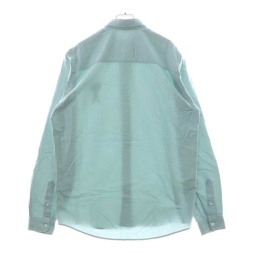 AMI Alexandre Mattiussi(アミアレクサンドルマテュッシ) Logo Shirt ハートロゴ刺繍 長袖シャツ グリーン E21HC024.45
