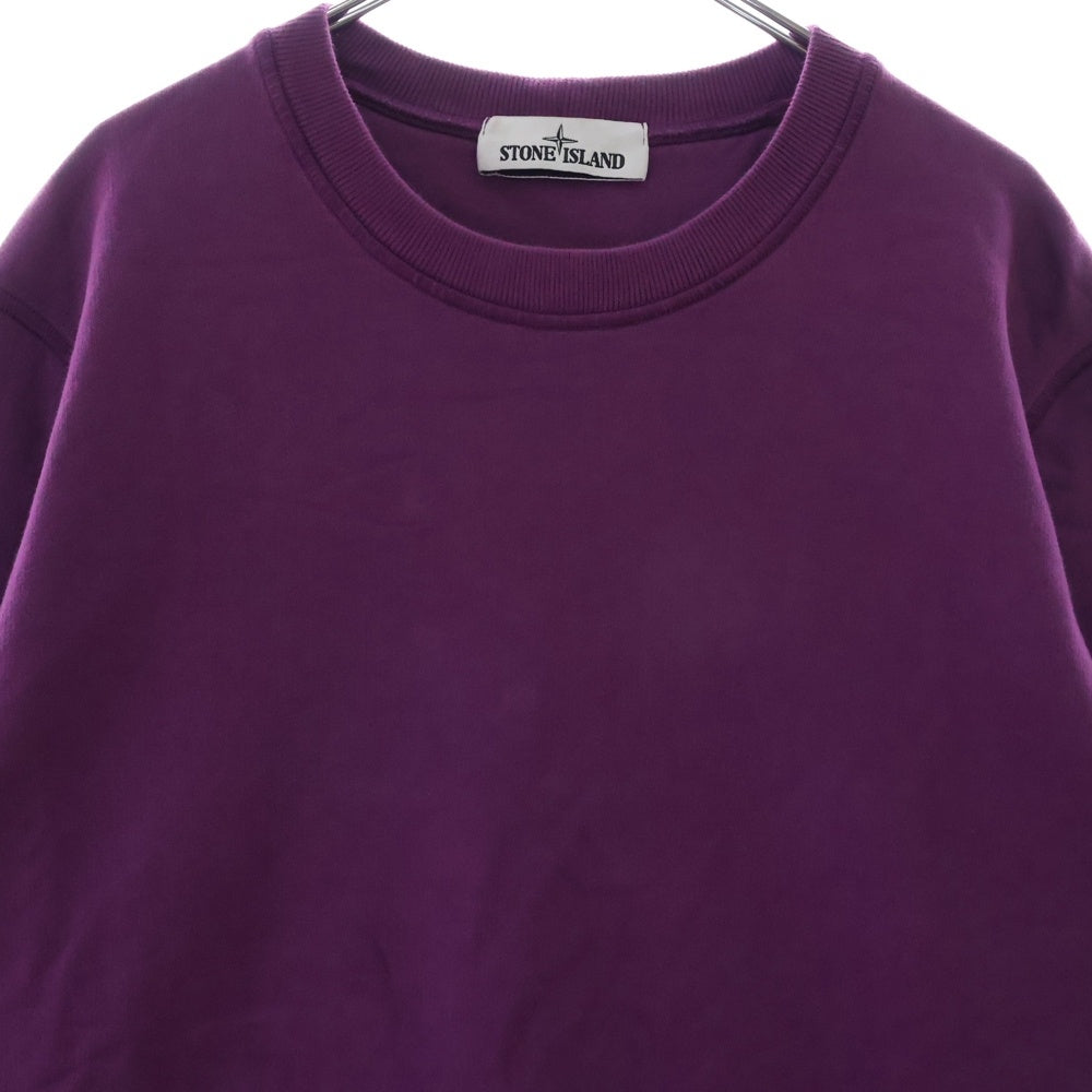 STONE ISLAND(ストーンアイランド) Sweatshirt ロゴワッペン クルーネックスウェットトレーナー パープル 751563020